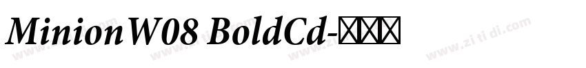 MinionW08 BoldCd字体转换